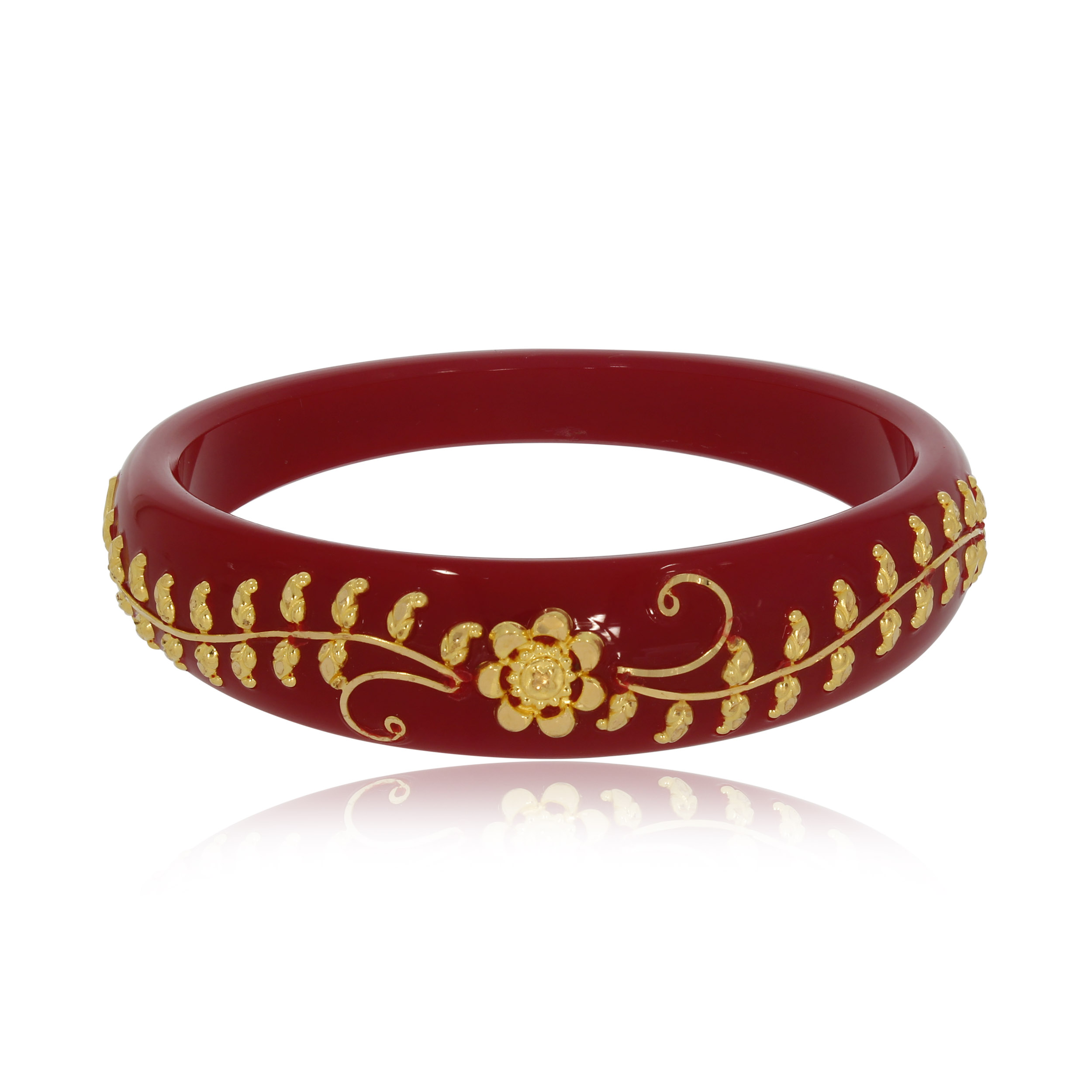 Beautiful Meena Barrel 22k Gold Bracelet – Andaaz Jewelers